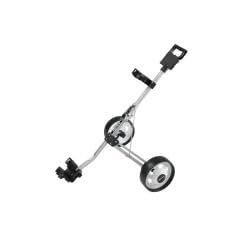 LONGRIDGE GOLF CARTS / TROLLEYS MICRO CART TROLLEY, SILVER / BLACK