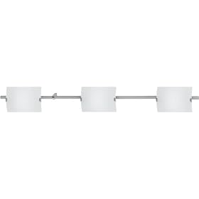 Eglo 83302A Fondo, Nickel Frosted Opal, 3-Light Track Light Fixture by Eglo