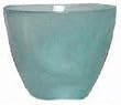 Colorful Recycled Art Glass Green Votive Candle Holder 3"H Set / 2