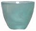 Colorful Recycled Art Glass Green Votive Candle Holder 3"H Set / 2