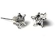 STERLING SILVER 7 MM STAR CZ EARRINGS STERLING SILVER 7 MM STAR CZ EARRINGS
