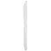 Dixie PKM22 Medium Weight Polypropylene Knife, 6.56" Length, White (Case of 2000)