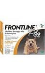 6 PACK Frontline Plus Orange: For Dogs up to 22 lbs.