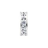 Sterling Silver White Crystal April Birthstone Charm Expressions for Helzberg