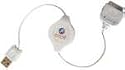 Emerge Tech Retractable USB Cable for iPod (White)