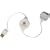 Emerge Tech Retractable USB Cable for iPod (White)