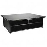 Rolodex 82431 Wood Tones Printer Stand, 21W X 18D, Black