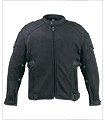 Mesh Motorcycle Jackets - Mens Mesh Motorcycle Jacket with Armor MJ2299 Black