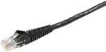 Tripp Lite N001-025-BK Cat5e 350MHz Black Snagless Molded Patch Cable RJ45M/M - 25ft