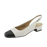 Trotters Dea | Ladies Shoes White Navy Patent by Trotters