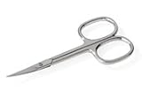 Pointed and Curved Cuticle Scissors For Left Hand Use. Made in Germany, Solingen