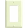 Leviton 017-80401-00A Decora 1-Gang Wallplate, Almond
