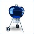 Weber 22.5 Inch One-Touch Gold Charcoal Grill in Dark Blue Color