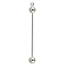 Add A Bead Pendant - Long - Silver Plated - 50mm : Pack of 1