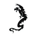Dragon 2 Temporary Tattoo 2x2