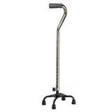 Drive Medical Walking Quad Canes With Small Base Vinyl Contoured Grip Bronze - 1 ea