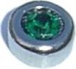 May Round Birthstone Floating Charm for Heart Lockets