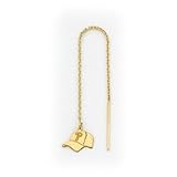 14K Philadelphia Phillies Baseball Cap Threader Earrings