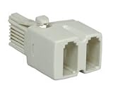Double phone adaptor, compact (4 wire) Kitchen & Housewares