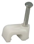 CF46W flat cable clips 4 x 6mm, white - box of 100 (Product Code: 53249 P782.060)