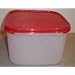Tupperware Modular Mate Square 2 Container. Red Seal