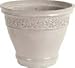 AMES CERAMIX VERSAILLES FLOWER PLANTER POT 6 IN WHITE