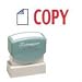 SHA2022 - Copy Ink Stamp, 1/2x1-5/8, Blue/Red Ink