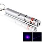 50mW 405nm Ultra Powerful Violet Purple Blue Laser Pointer with Key Chain