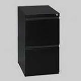 Two-Drawer Mobile Pedestal File with Full-Length Pull, Charcoal, 19-1/4 Deep AELPB542819CH