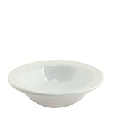 9 Ounce White Porcelain Grapefruit Bowl (07-1281) Category: China Fruit
