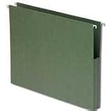 Hanging Pocket, 1-3/4 Expansion, 5-1/2 High Gussets, Letter, Green, 25/Box SMD64218