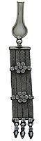Fashion Keychain Sterling Silver Womens Accessory 7.75 inches