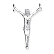 Sterling Silver Corpus (Crucified Christ) Pendant