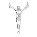 Sterling Silver Corpus (Crucified ChriSt) Pendant with 20 Inch Sterling Silver Chain