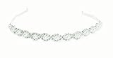 Woven Rhinestone & White Pearl Headband (Set of 1) - by Weddingstar