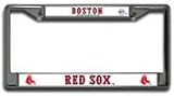 Boston Red Sox Chrome License Plate Holder