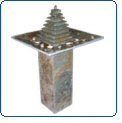 Alpine Square Tiers Floor Natural Stone Fountain