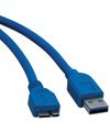 USB 3.0 Super Speed 5Gbps A to Micro Device Cable (6 Feet, Blue) for Cables computer components