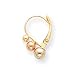 Sardelli - 14k Tri-color Polished 3-Bead Leverback Earrings