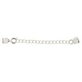 Review   / Beadalon® Suede Cord Ends with Extension Chain - Silver Plated : Pack of 12