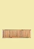 Horizontal quarter bamboo fence panel