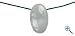 Zwillinge - Zwilling - Chalcedon blau - Sternzeichen - Anhnger mit zugehrigem Edelstein - Kette mit Schnur - handgeschliffen - inklusive Erklrungskarte