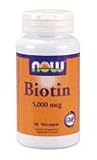 Biotin 5000 mcg 60 Vcaps - NOW FOODS