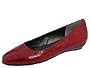Vaneli Wassilla | Women's Dress Flat Shoes Red Nairobi Patent Print