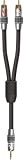 Acoustic Research PR142 Portable Audio Cable, 2RCA-1Stereo Mini (3 feet)