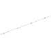 Sterling Silver Diamond Cut Bead Chain With Flower - 16 inches