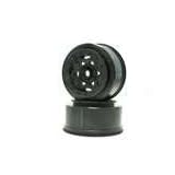 Front Cyclone Short Course Wheel, Black: SC10 by AKA PRODUCTS INC.