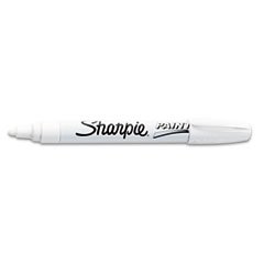 Sharpie Oil-Based Medium Point Paint Markers, 12 White Markers (34915)