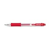 Zebra 46730 Zebra Sarasa Gel Retr Roller Ball Pen, TRS Red Brl, Red Ink, Fine, 0.50 mm, Box of 12