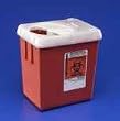 Kendall Sharps Container 2 Quart Transparent Red - Model 1522sa